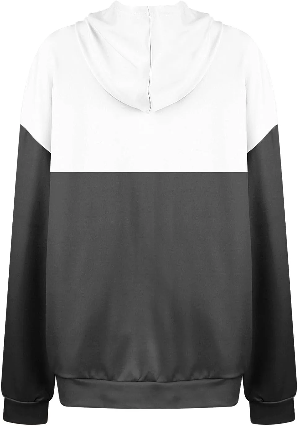 2024 Fall Hoodies for Women Drawstring Colorblock Long Sleeves Hooded Clothes Fashion Loose Fit Cozy Tops With Pocket