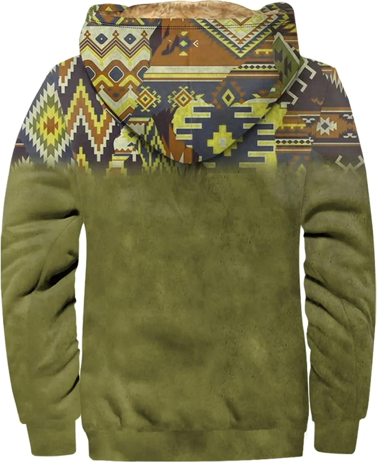 2024 Winter Jacket Men For Fashion Zip Up Hoodies Long Sleeve Thickened Vintage Padded Casual Coats