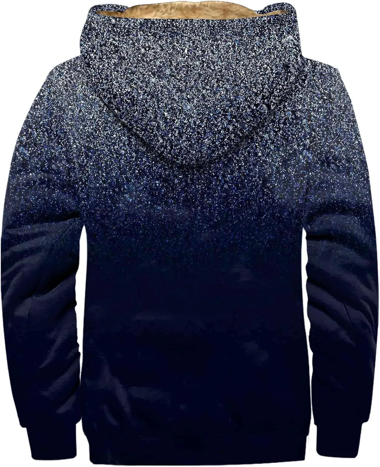 2024 Winter Jacket Men For Fashion Zip Up Hoodies Long Sleeve Thickened Vintage Padded Casual Coats