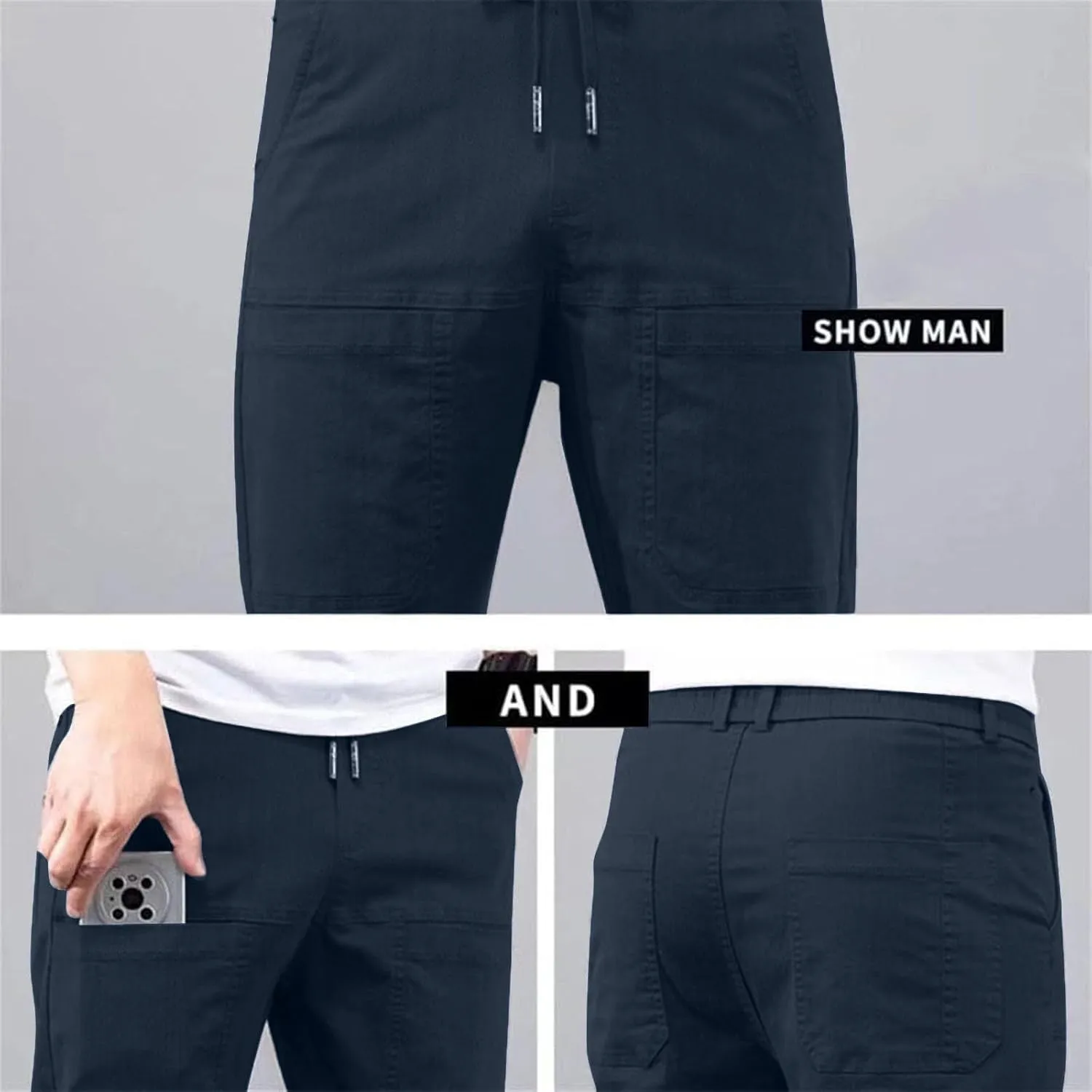 Acegents Cargo Pants High Stretch Multi-Pocket Durable Cargo Pants Multipants for Men Plus Size Pants Tactical Pants