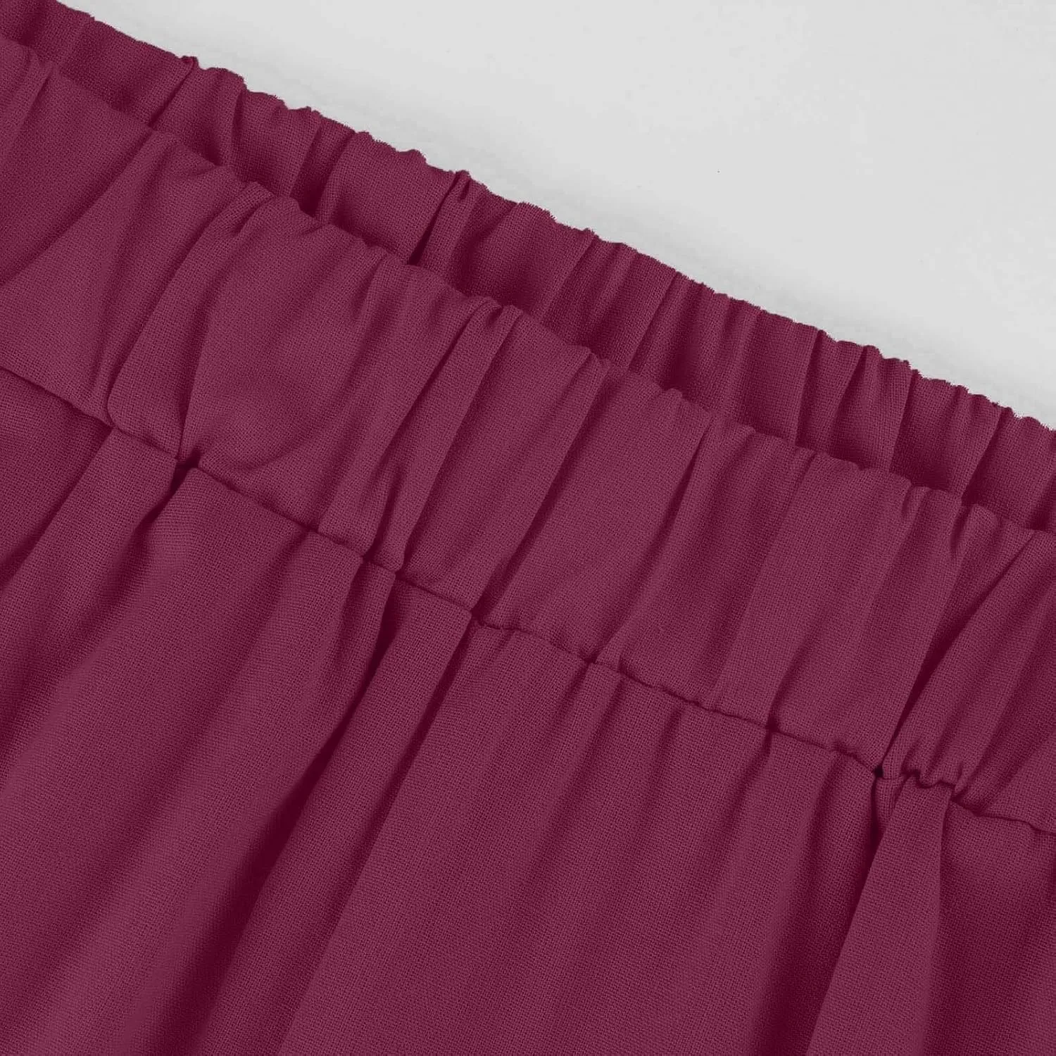 Ankle Linen Pants Women 2024 Summer Beach Lightweight Casual Straight Leg Cropped Pants Elastic Solid Lounge Trousers