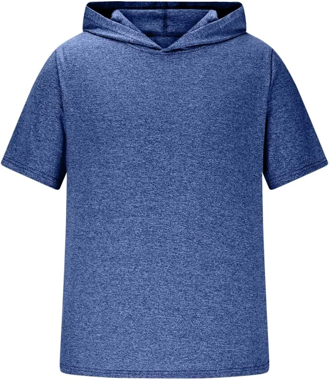 Athletic Hooded Shirts for Men Short Sleeve Workout Sun Protection Summer Hoodie Casual Running T Shirt Quick Dry Top