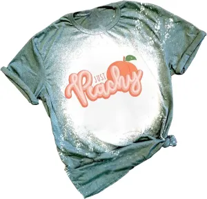 Bleached Just Peachy T Shirt Womens Vintage Country Music Graphic Tees