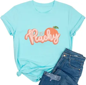 Bleached Just Peachy T Shirt Womens Vintage Country Music Graphic Tees