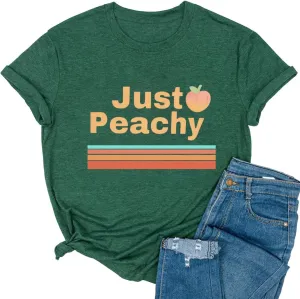 Bleached Just Peachy T Shirt Womens Vintage Country Music Graphic Tees