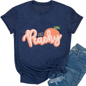 Bleached Just Peachy T Shirt Womens Vintage Country Music Graphic Tees