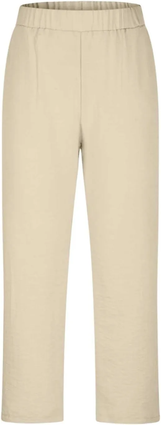 Capri Pants for Women Dressy Casual Stretch Summer 3/4 Length Trousers Wide Leg Cotton Linen Petite Cropped Pants