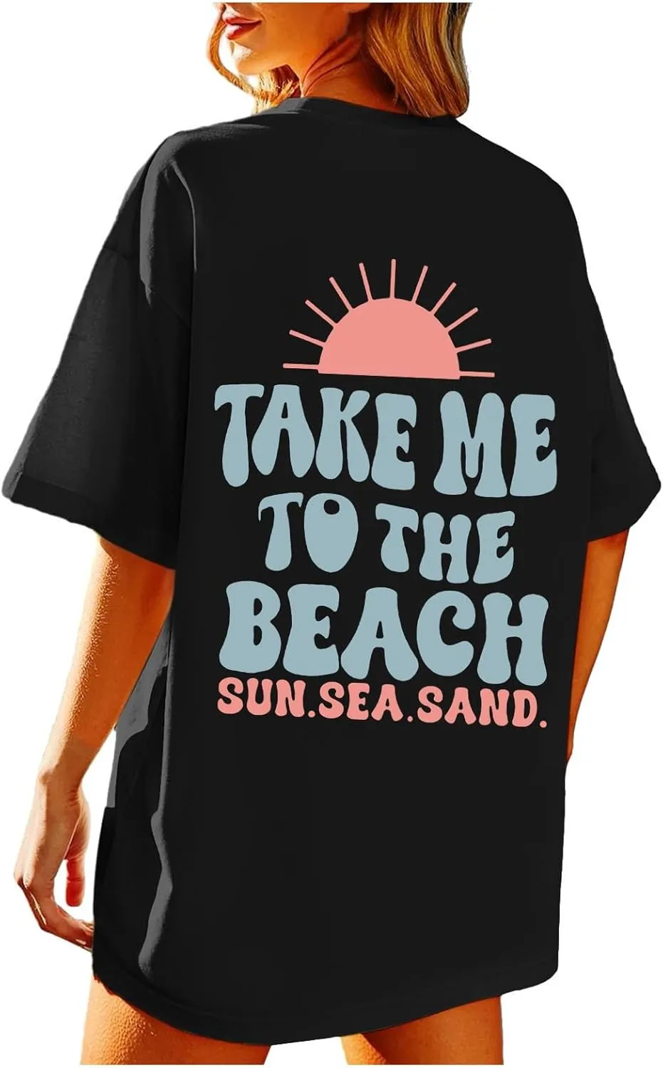 Forever Chasing Sunsets T Shirt Sunset Palm Tree Shirt Summer Beach Vacation Tops Women Oversized Graphic tees
