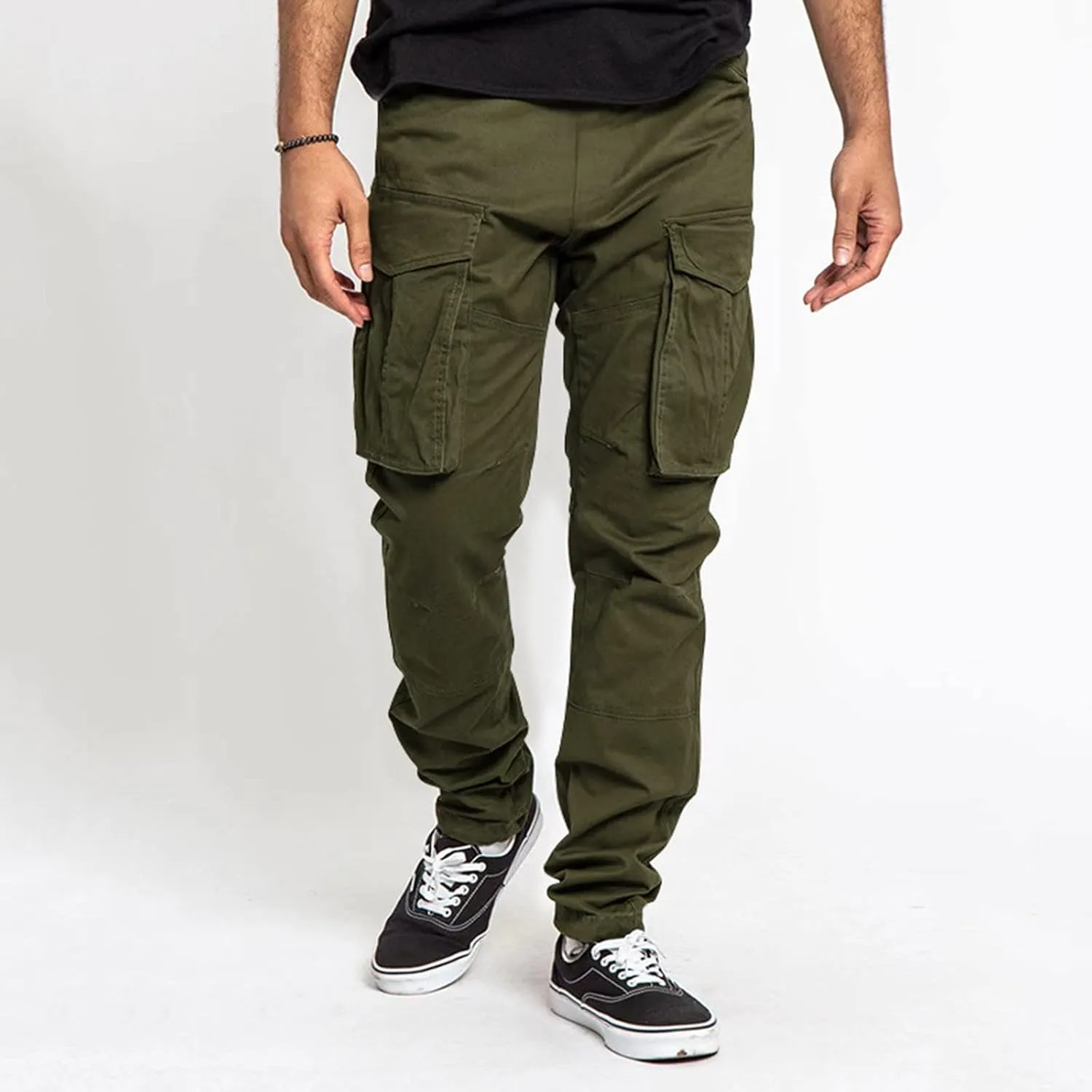 GIERIDUC Mens Stretch Dress Pants Slim Fit Mens Casual Workout Long Pants Mens Outdoor Hiking Pants Mens Tall Athletic Pants