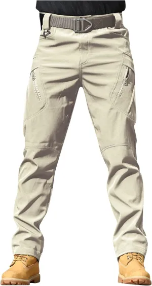 GOFULY Cargo Pants for Men Big and Tall Ripstop Stretch Baggy Pants Special Occasions Trousers Outdoor Pants with Pockets