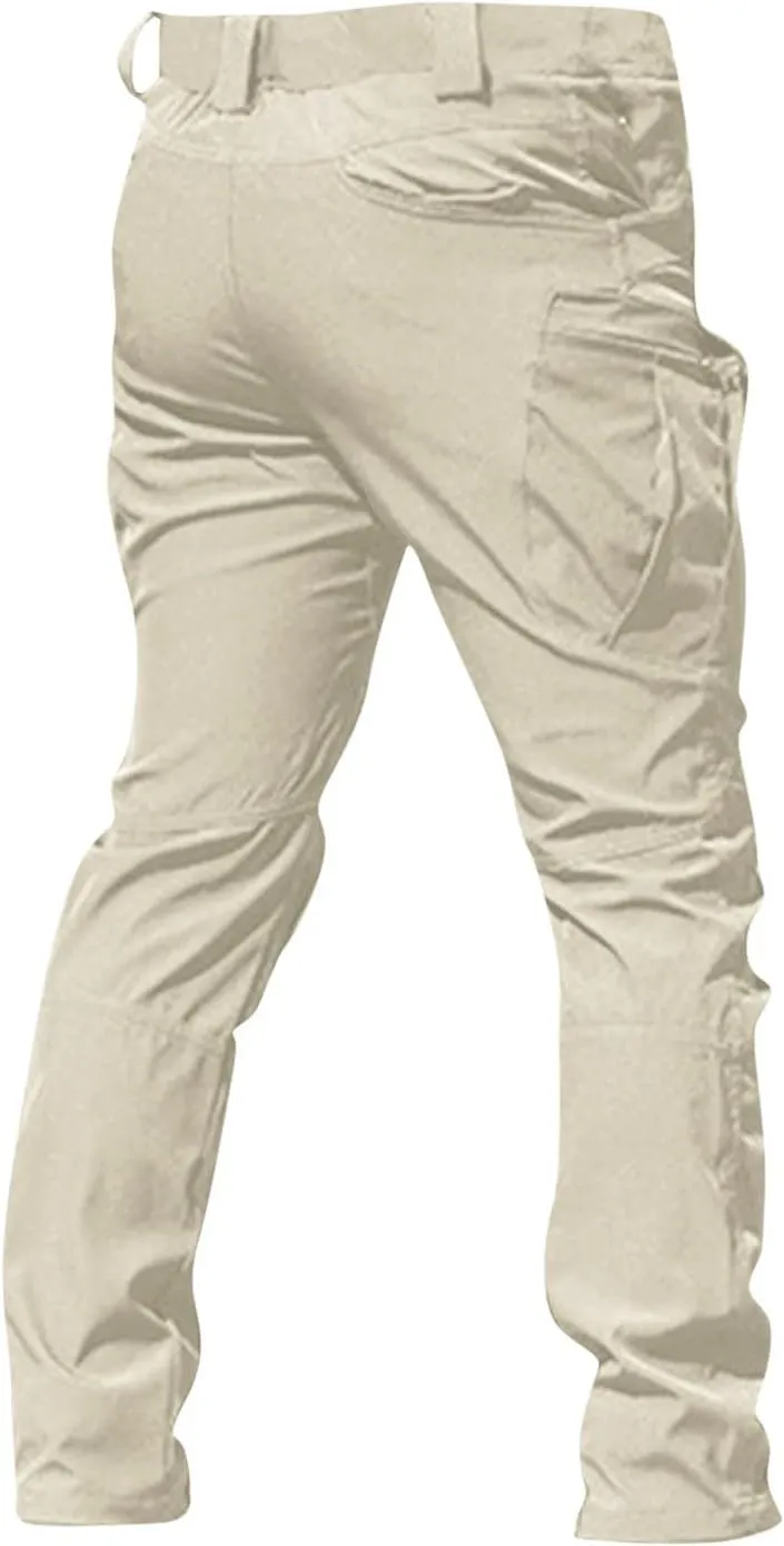 GOFULY Cargo Pants for Men Big and Tall Ripstop Stretch Baggy Pants Special Occasions Trousers Outdoor Pants with Pockets