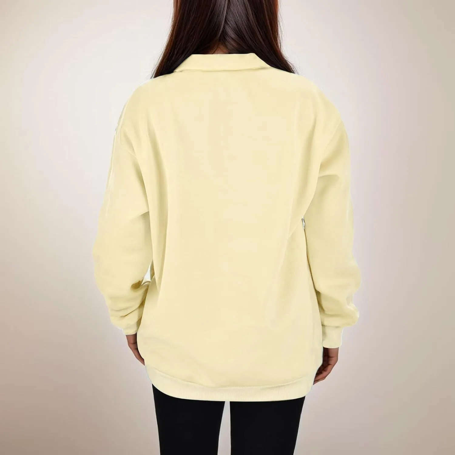 Half Zip Sweatshirt Women Trendy Cropped Hoodies Fleece Jackets Pullover Fall Outfits 2024 Winter Clothes