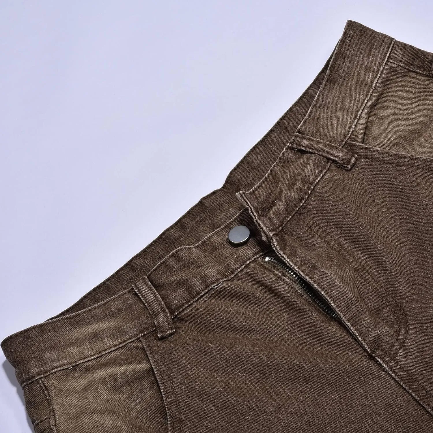 Jeans for Men Relaxed Fit Hip Hop Star Pants Denim Loose Goth Fashion Streetwear Straight Mid Rise Jeans Men's