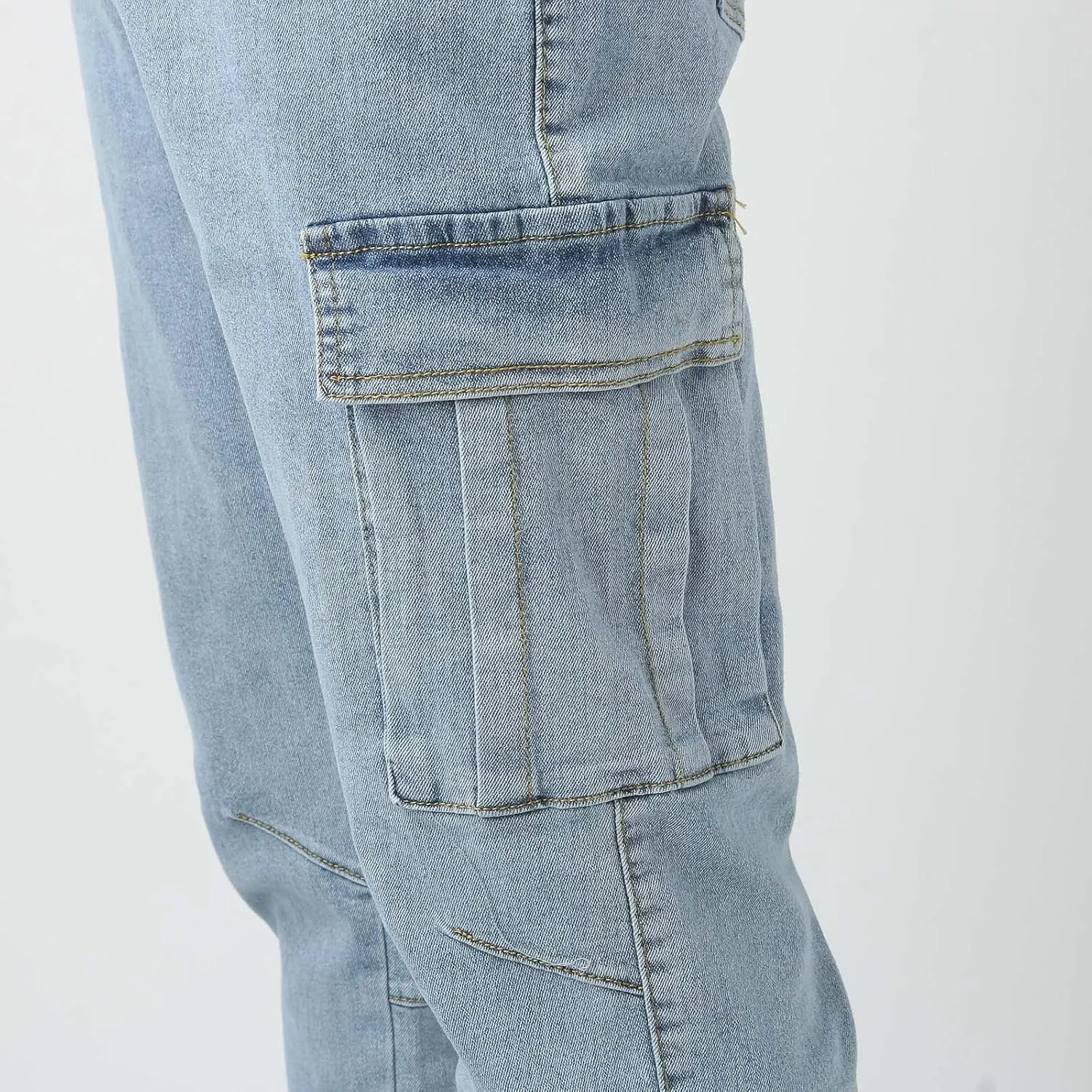 Men's Casual Autumn Hip Hop Loose Middle Waist Denim Long Pants Men's Jeans Jeans Men Straight Leg Jeans