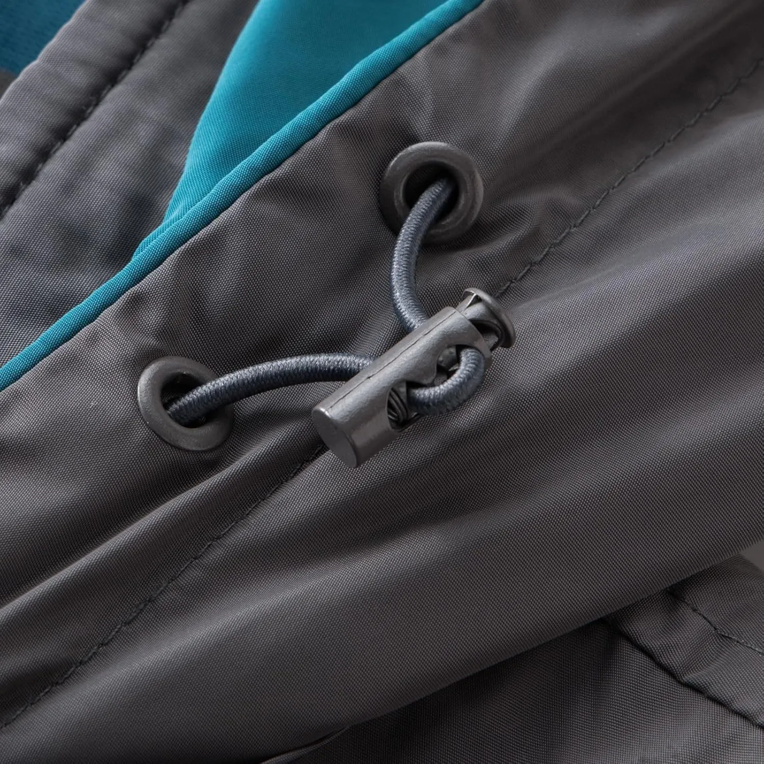 Mens Casual Waterproof Jacket Removable Hooded Long Sleeve Outerwear Windproof Full Zip Up with Zipper Pockets
