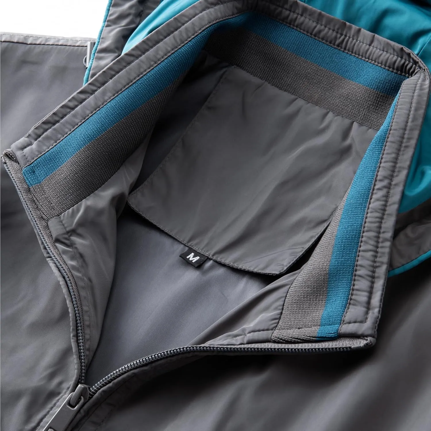 Mens Casual Waterproof Jacket Removable Hooded Long Sleeve Outerwear Windproof Full Zip Up with Zipper Pockets