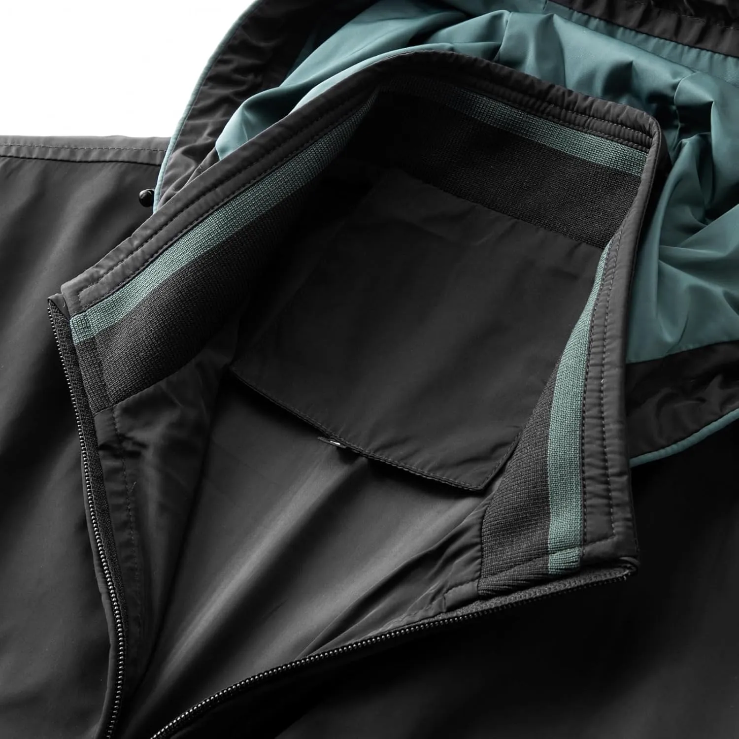 Mens Casual Waterproof Jacket Removable Hooded Long Sleeve Outerwear Windproof Full Zip Up with Zipper Pockets