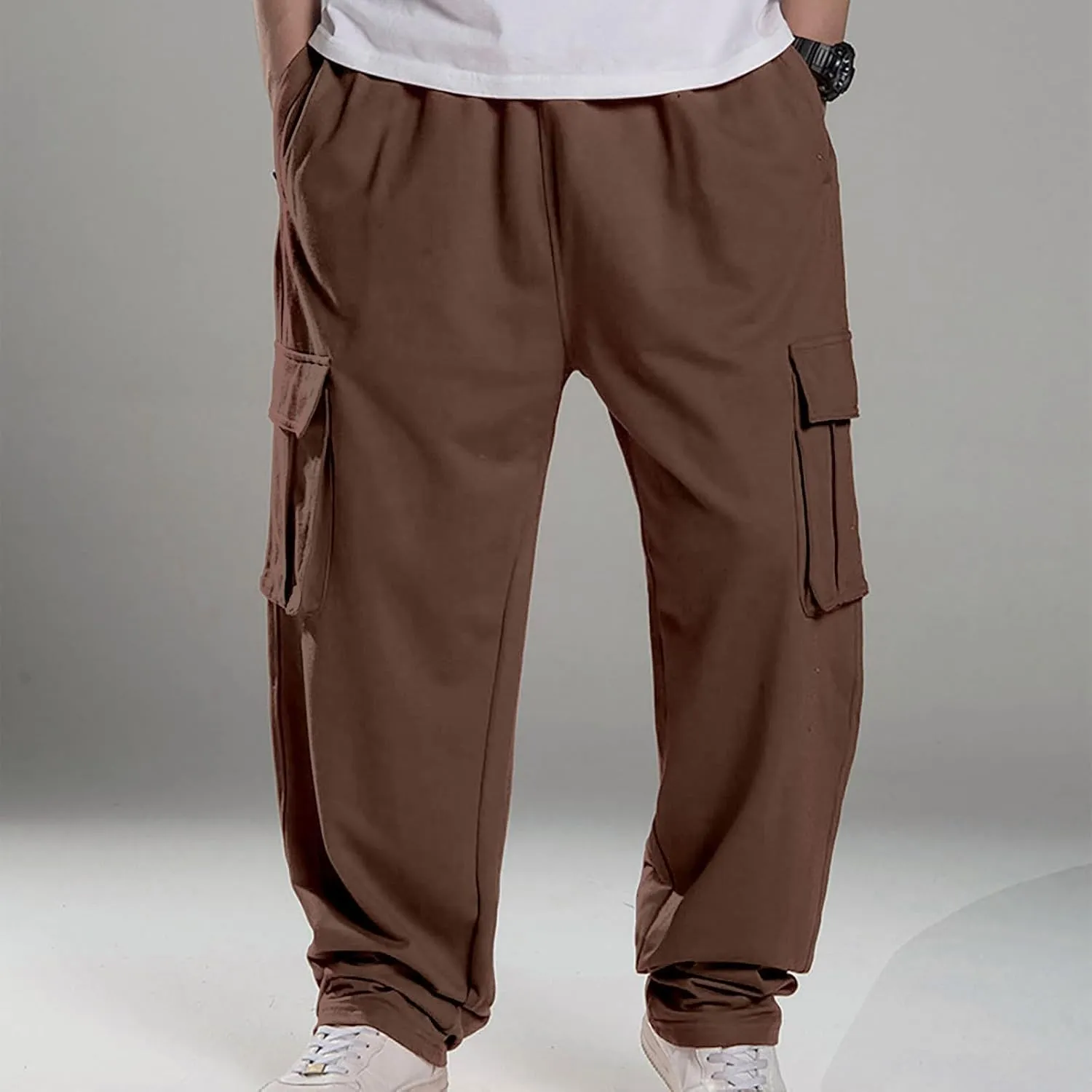 Men's Cotton Yoga Sweatpants Athletic Lounge Pants Comfort Small Leg Casual Pants Casual Sweatpants for Gym Pants
