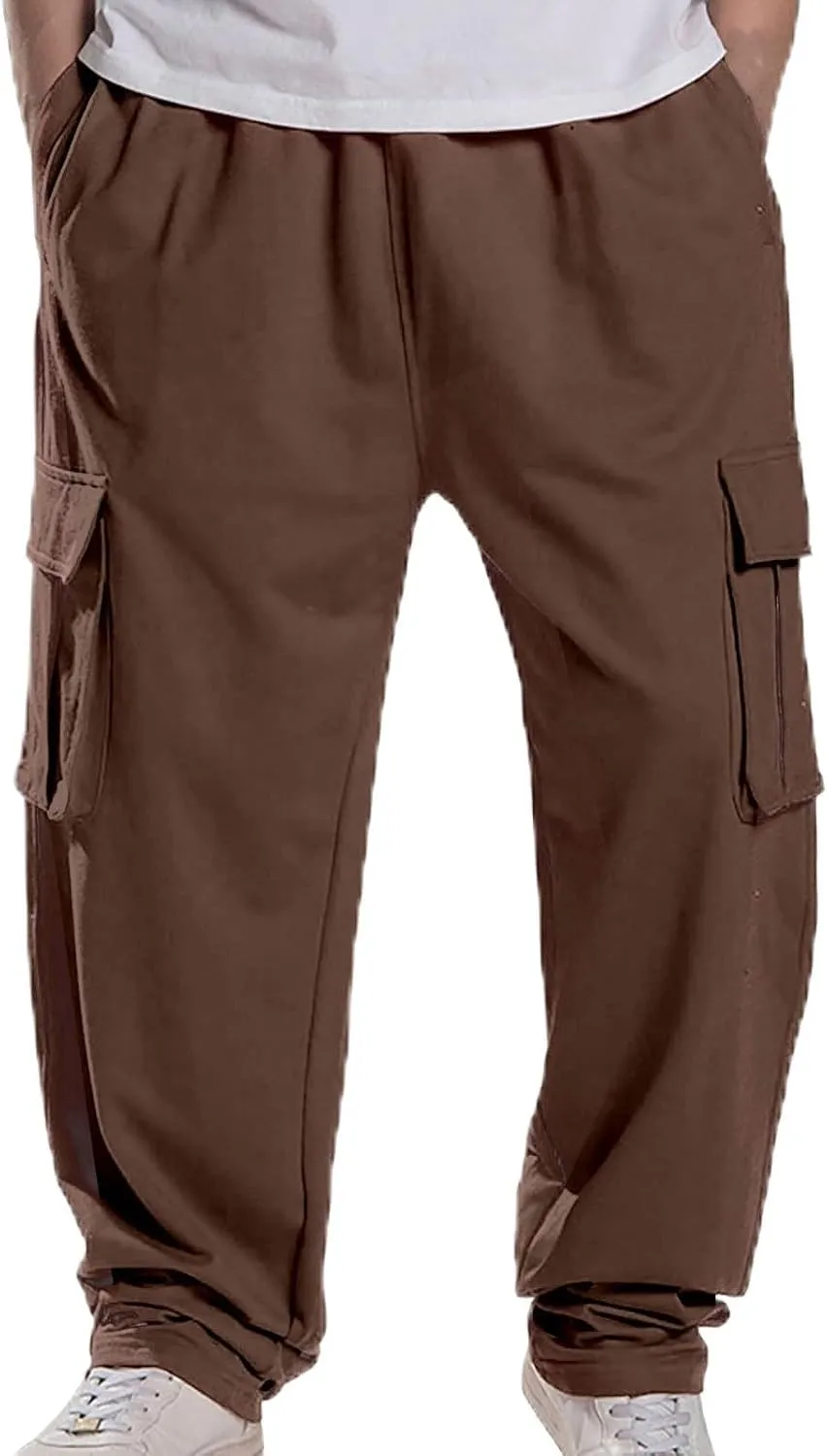 Men's Cotton Yoga Sweatpants Athletic Lounge Pants Comfort Small Leg Casual Pants Casual Sweatpants for Gym Pants