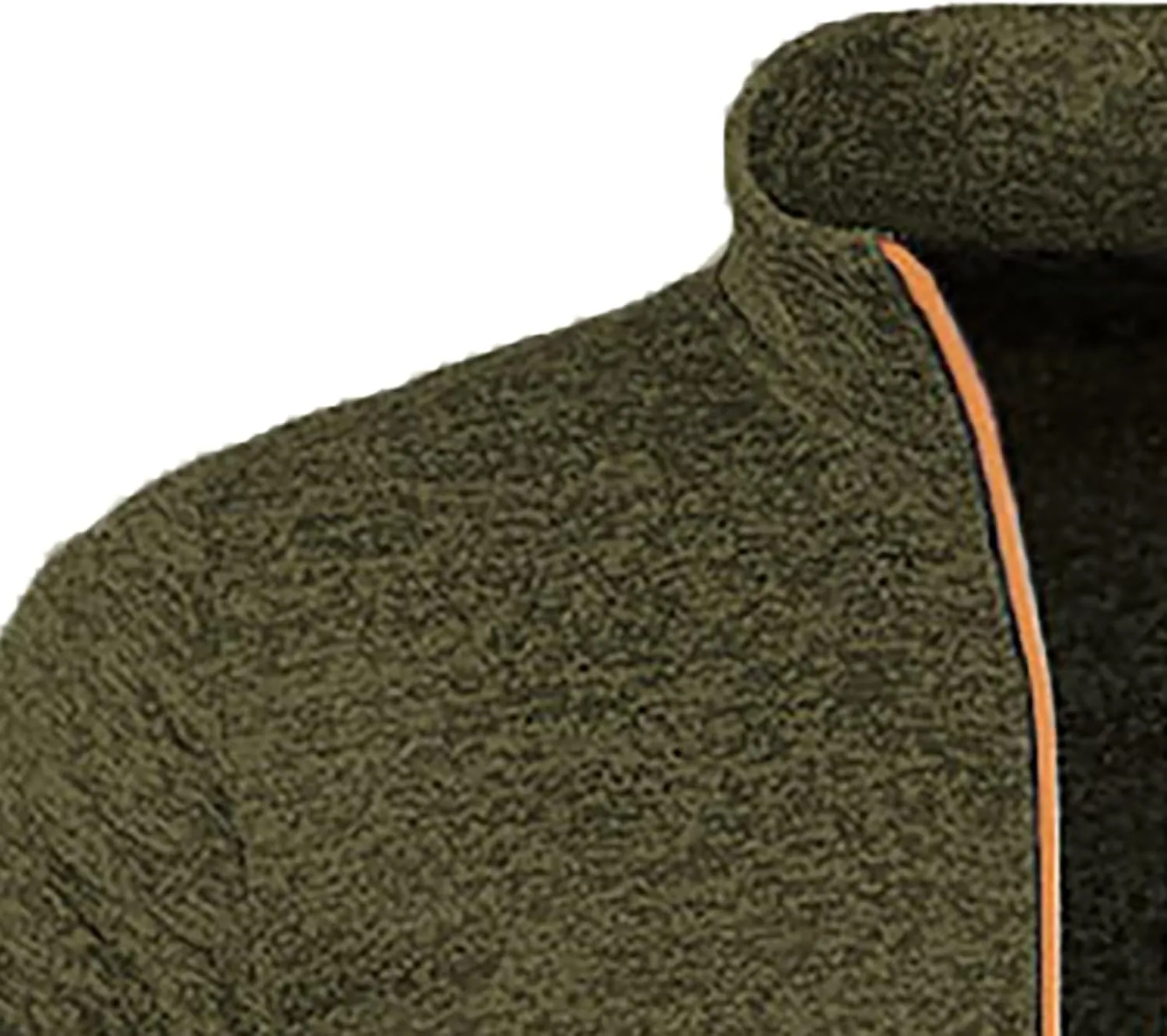 Men's Fleece Full Zip Jacket Slim Fit Lightweight Stand Collar Jackets Patterned Soft Warm Casual Coats with Pockets
