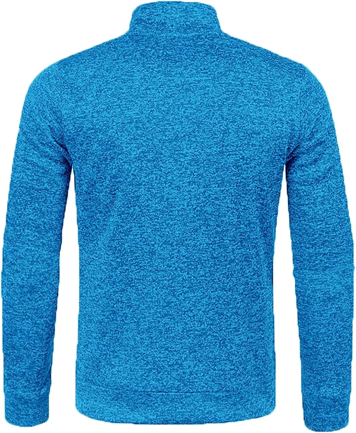 Men's Fleece Full Zip Jacket Slim Fit Lightweight Stand Collar Jackets Patterned Soft Warm Casual Coats with Pockets