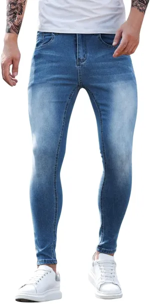 Mens Jeans Straight Fit Vintage Jeans Loose Denim Pants with Pockets Hip Hop Dance Pants Streetwear Multi Pocket
