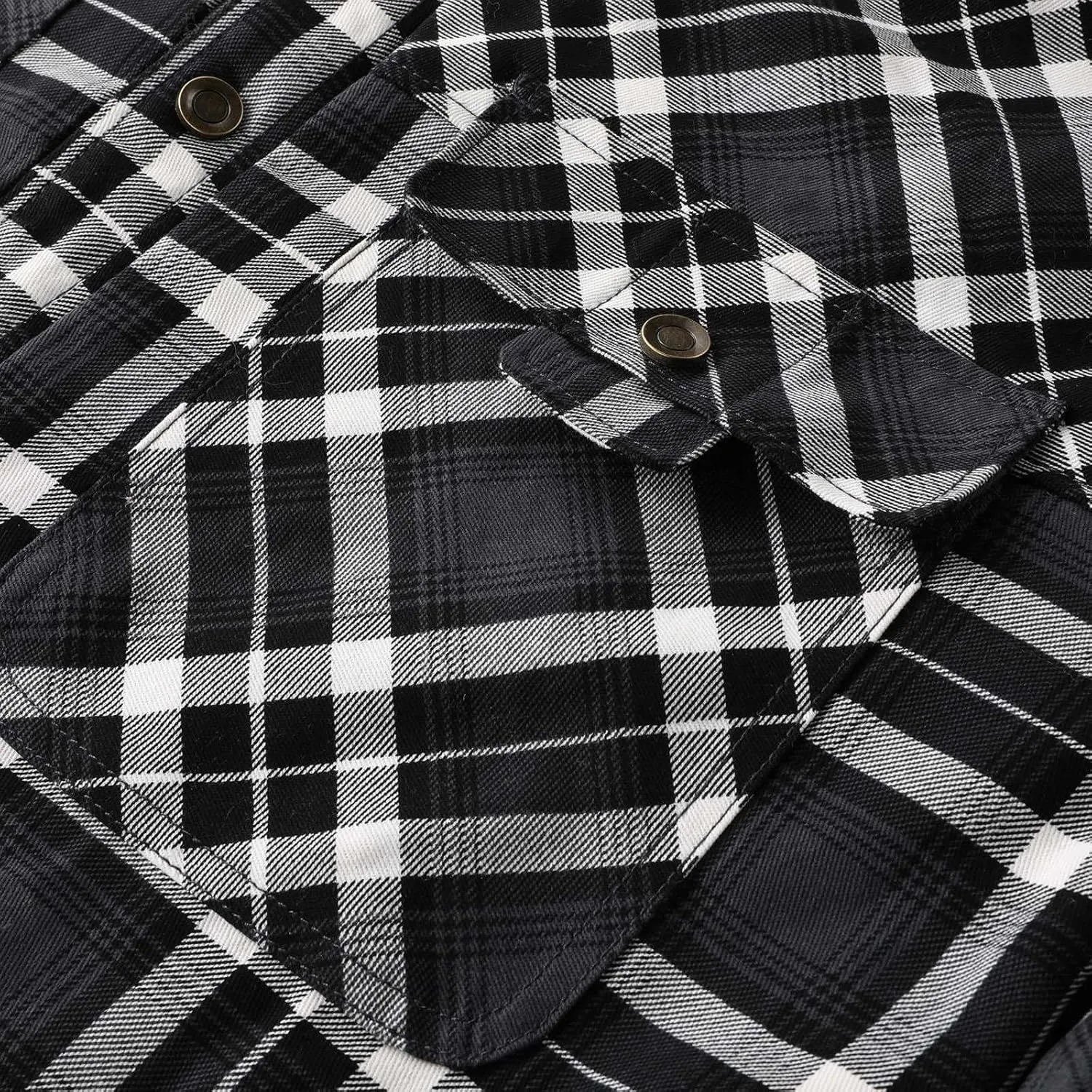Mens Lightweight Checkered Shirt Jacket Hooded Wool Lined Coat Warm Stylish Outerwear with Pockets for Winter