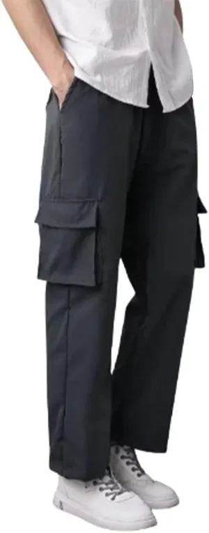 Men's Pants Cargo Work Lightweight Cargo Sweatpants Stretch Waistband Workout Joggers Outdoor Athletic Hiking Pants