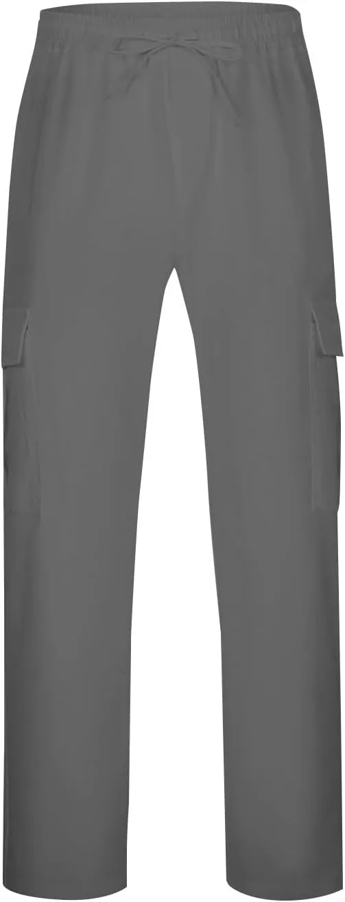 Mens Pants Stretch Workout Outdoor Water Resistant Casual Sweatpants Fishing Drawstring Ripstop Joggers