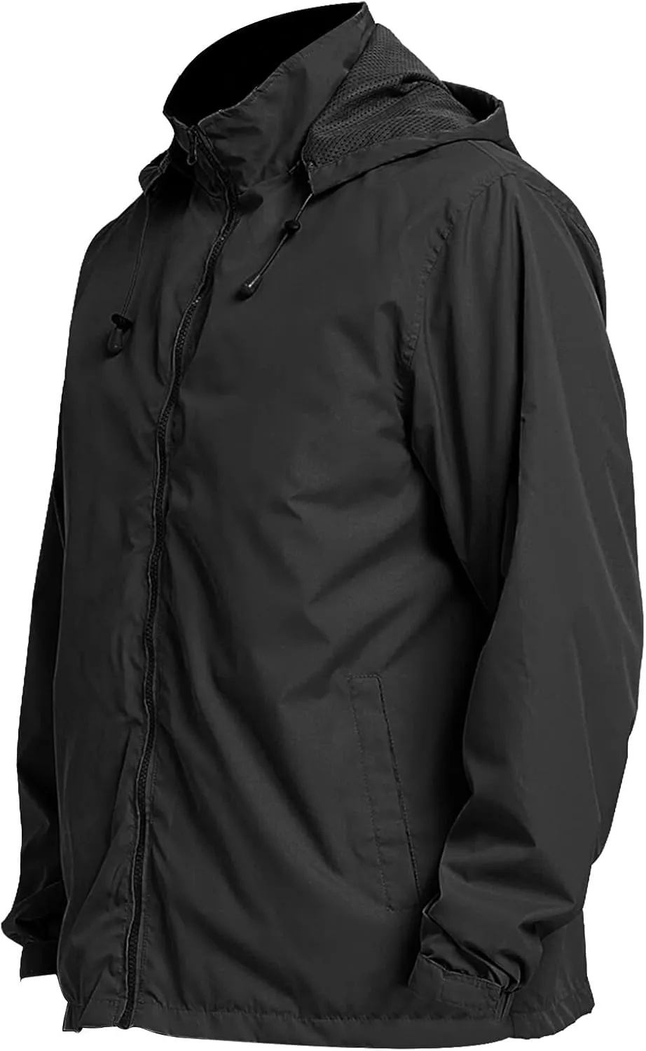 Mens Rain Jacket Lightweight Windbreaker Waterproof Raincoat Hooded Casual Coats for Hiking Travel Outdoor Packable