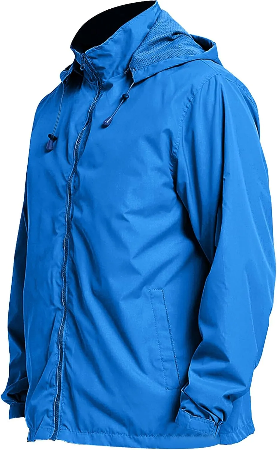 Mens Rain Jacket Lightweight Windbreaker Waterproof Raincoat Hooded Casual Coats for Hiking Travel Outdoor Packable