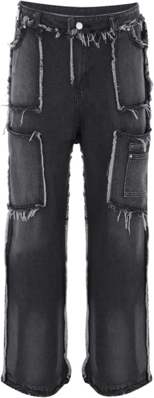 Mens Slim Fit Boot Cut Jeans Sports Pants with Pocket Fashion Long Pants Fit Cotton Jean Mens Straight Jeans Flex