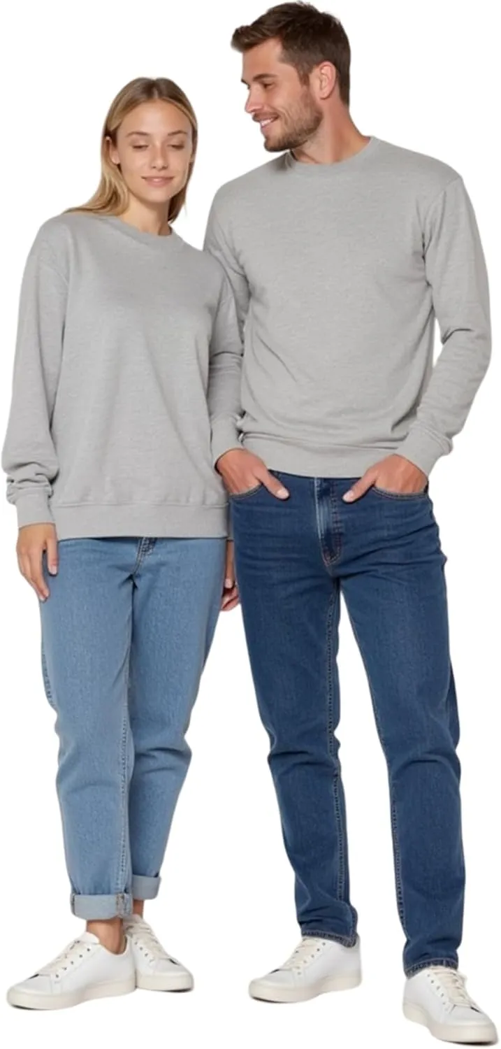 Men's Soft Crewneck Sweatshirt Breathable Crew Neck Pullover Outdoor Athletic Long Sleeve Sweatshirts