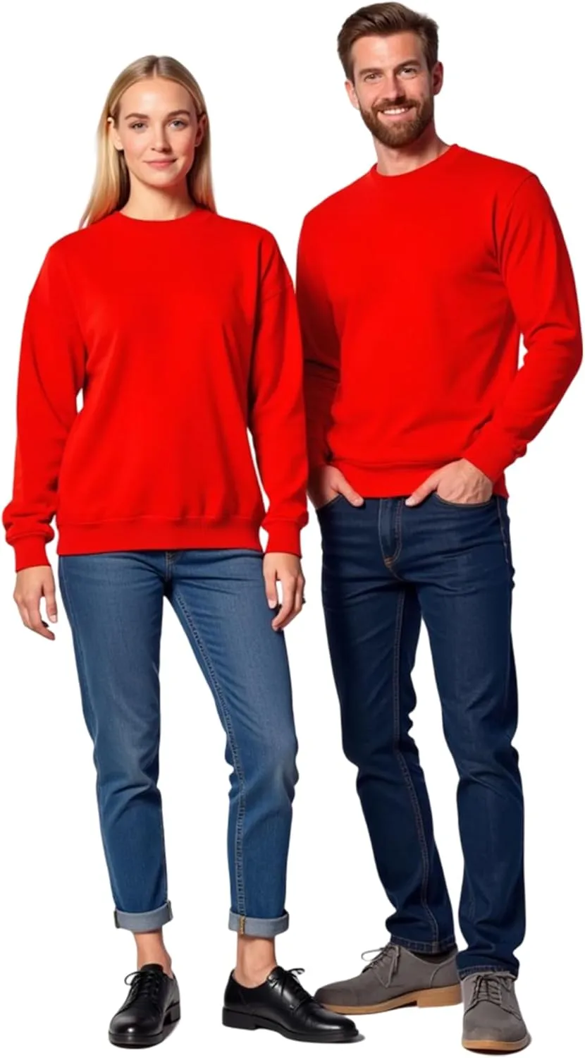 Men's Soft Crewneck Sweatshirt Breathable Crew Neck Pullover Outdoor Athletic Long Sleeve Sweatshirts