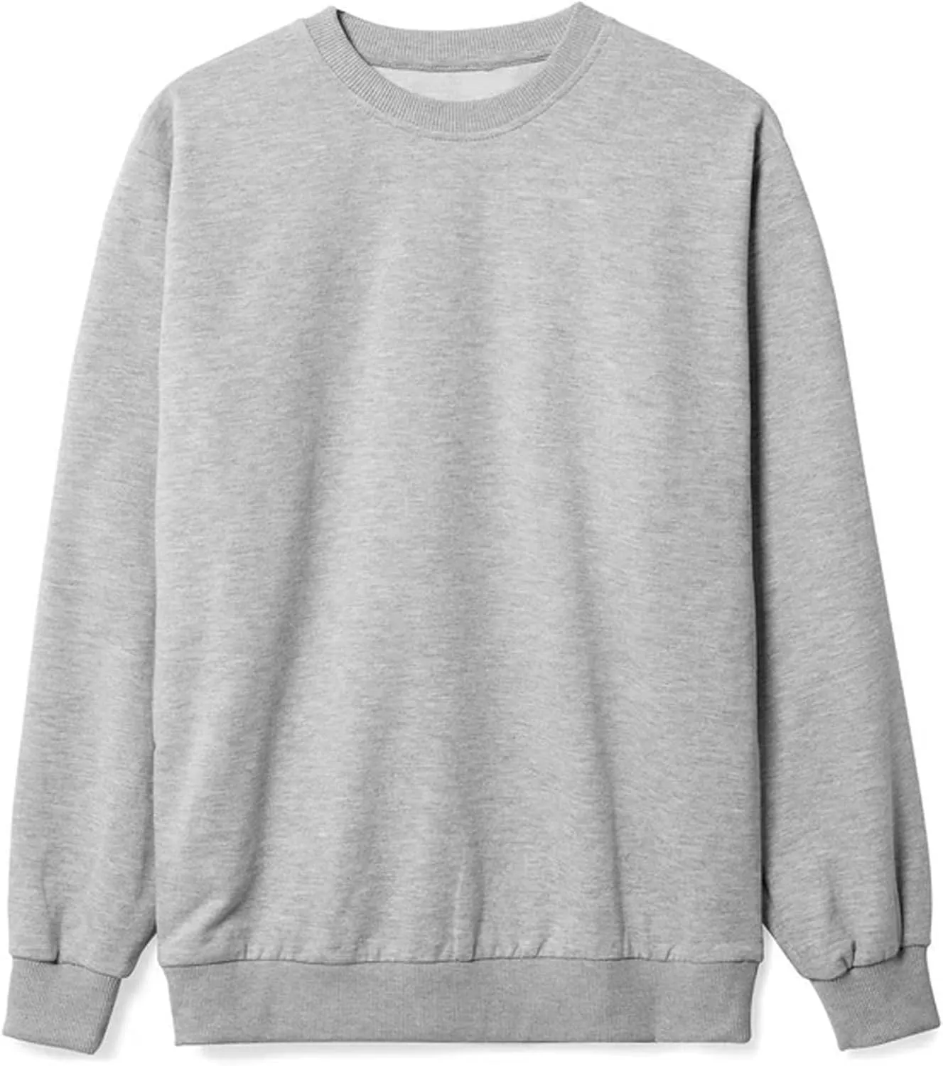 Men's Soft Crewneck Sweatshirt Breathable Crew Neck Pullover Outdoor Athletic Long Sleeve Sweatshirts