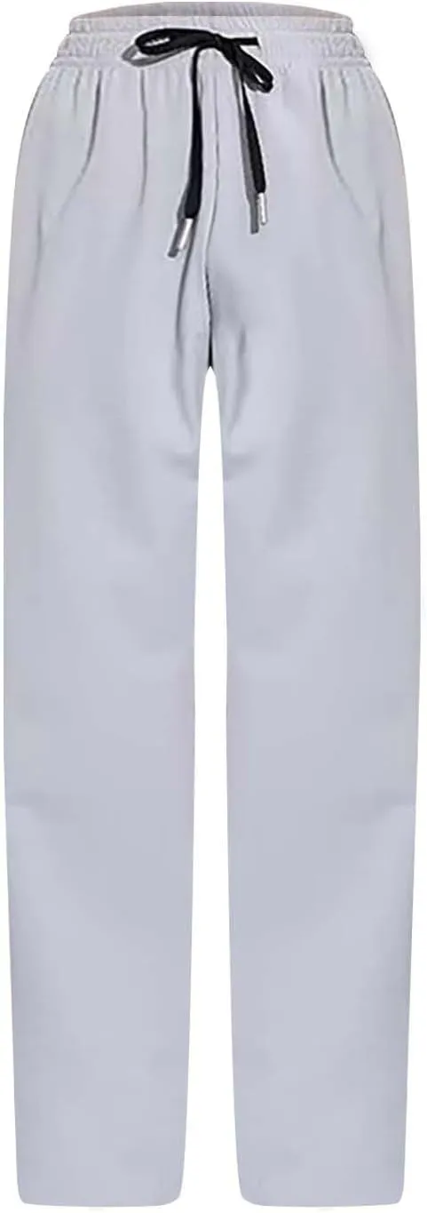 Mens Sweatpants Joggers Quick Dry Hiking Pants Lightweight Breathable Drawstring Straight Leg Casual Pant with Pocket