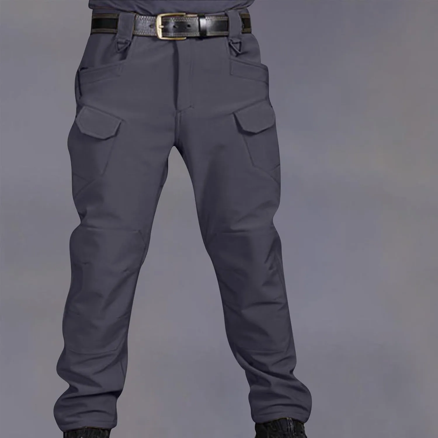 Men's Tactical Pants Ripstop Stretch Water Resistant Thickened Cargo Work Pant Military Hiking Multi-Pockets Trousers