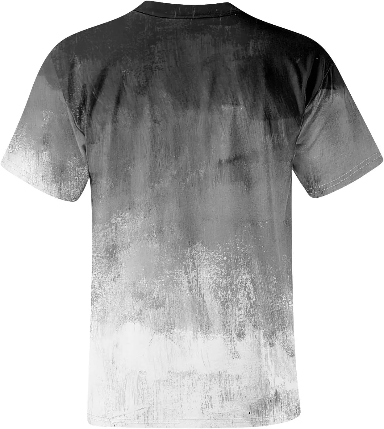 Men's Tie Dye T-Shirt Gradient Color Short Sleeve Shirts Summer Fashion Casual Crew Neck Loose Plus Size Tops
