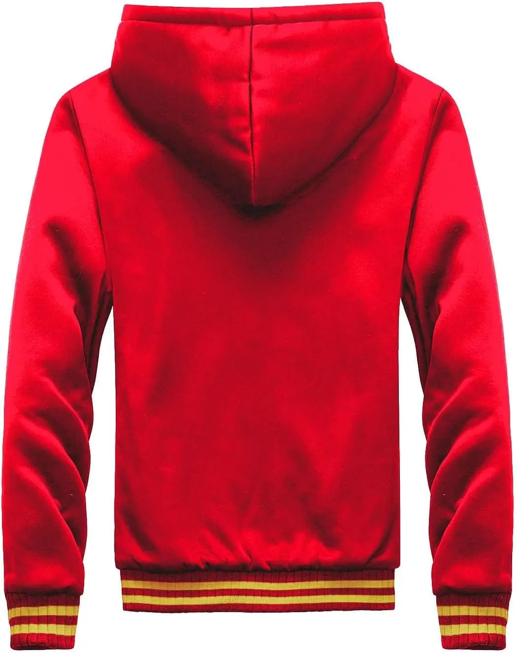 Men's Winter Full Zip Pullover Fleece Hoodie Jackets Thick Wool Sherpa Lined Fleece Hoodie Jackets Comfortable Sweatshirt