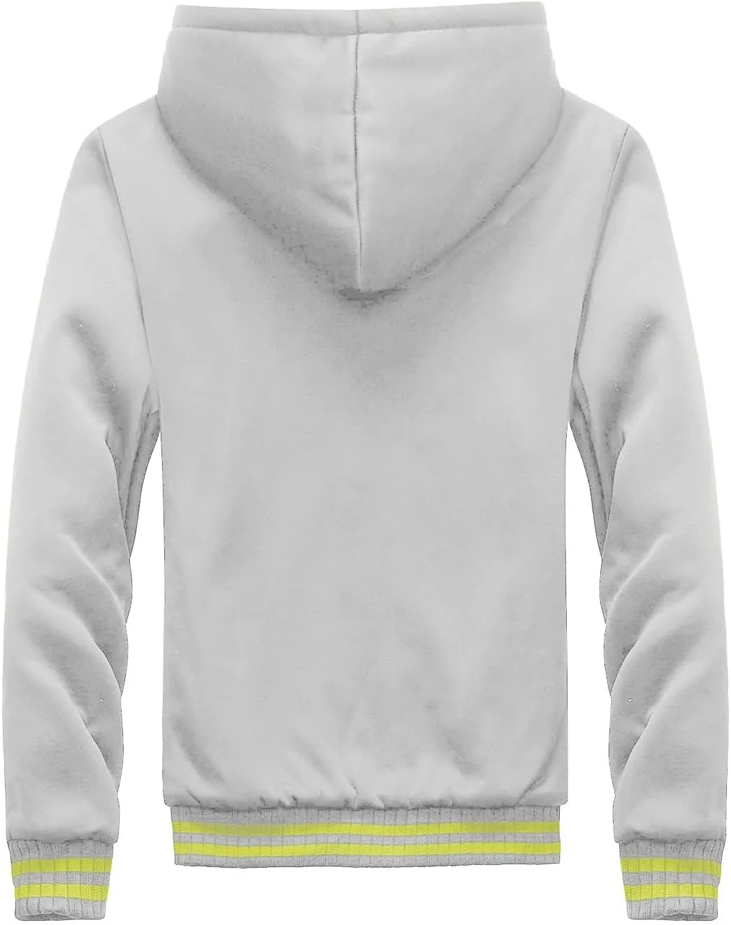 Men's Winter Full Zip Pullover Fleece Hoodie Jackets Thick Wool Sherpa Lined Fleece Hoodie Jackets Comfortable Sweatshirt