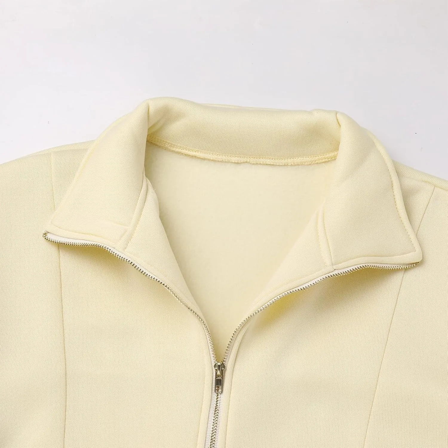 OBEEII Half Zip Sweatshirts for Women, Quarter Zip Long Sleeve Hoodies Sweaters Fleece Pullover Top Fall Winter Clothes