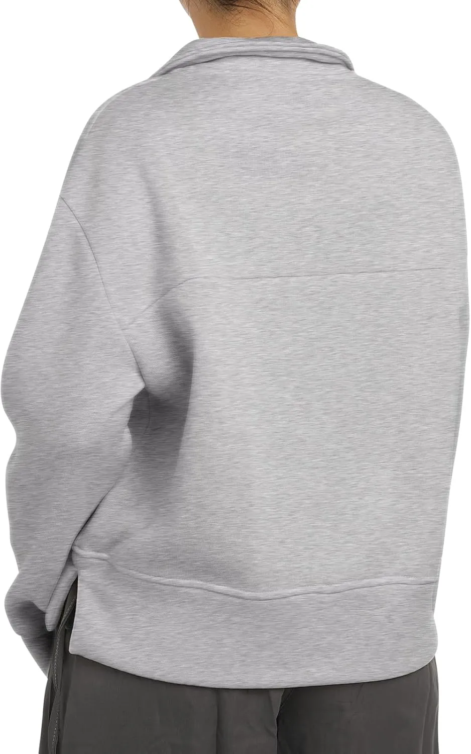 OBEEII Half Zip Sweatshirts for Women, Quarter Zip Long Sleeve Hoodies Sweaters Fleece Pullover Top Fall Winter Clothes