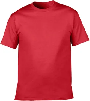 Oplxuo Women's Short Sleeve Crewneck Cotton Tops Casual Summer T Shirts Solid Color Ladies Basic Tees