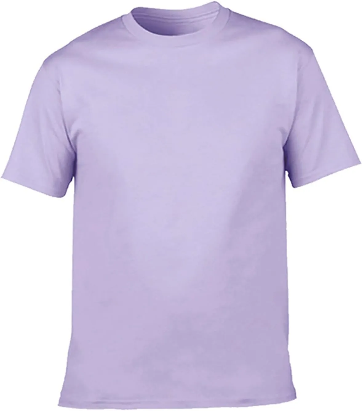Oplxuo Women's Short Sleeve Crewneck Cotton Tops Casual Summer T Shirts Solid Color Ladies Basic Tees