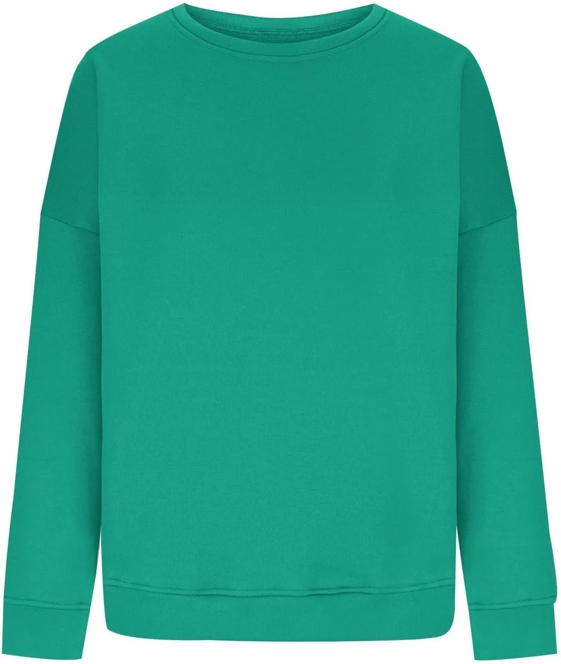 Oversized Crewneck Sweatshirts Women Loose Fit Drop Shoulder FLeece Hoodie Preppy Casual Long Sleeve Pullover Sweaters