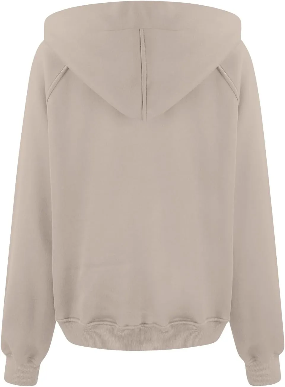 Oversized Hoodie Women Fleece Lined Thumb Hole Cropped Half Zip Sweatshirt Drop Shoulder Long Sleeve Going Out Tops