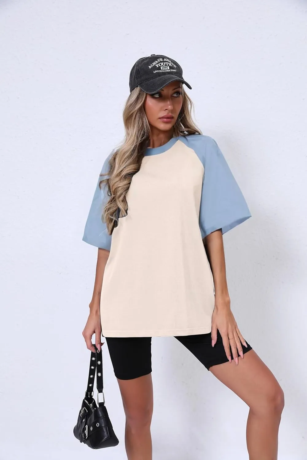 Oversized Short Sleeve T Shirts for Women Summer Workout Casual Tops Loose Fit Cute Basic Tees