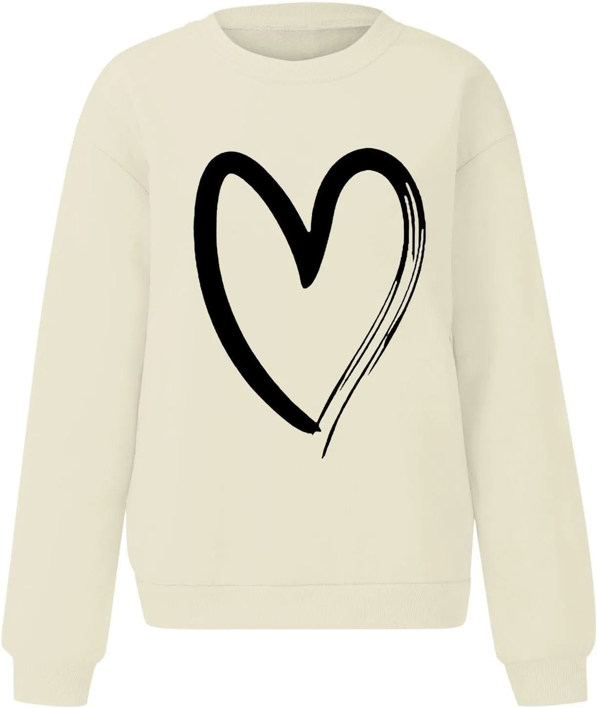 Oversized Sweatshirt for Women Casual Loose Sweatshirt Long Sleeve Pullover Tee Valentines Day Outfits Clothing