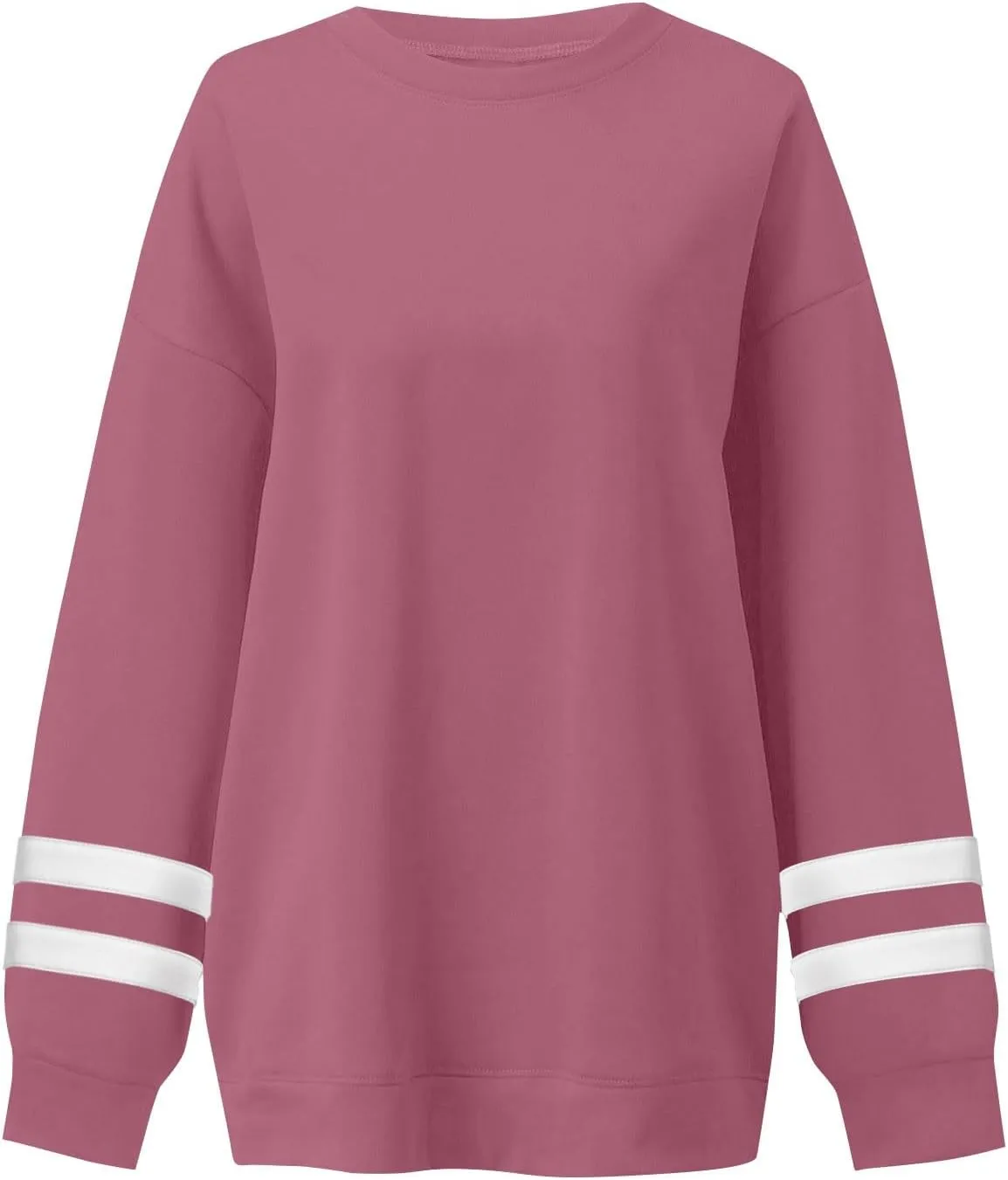Oversized Sweatshirt For Women Trendy Crewneck Long Sleeve Fall Winter Clothes 2024 Solid Hoodie Pullover