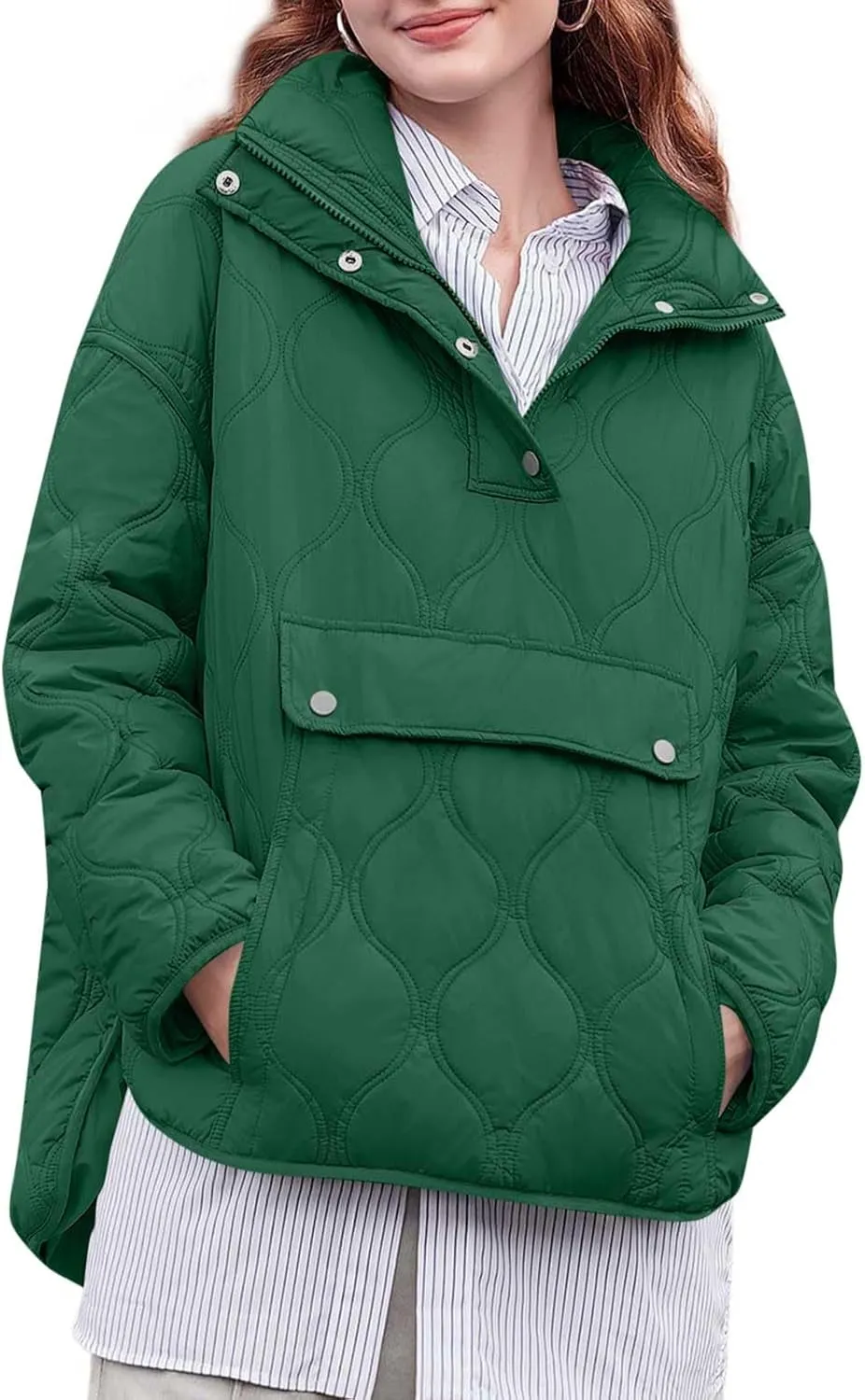 Parkas for Women Hooded Oversized Puffer Jacket Warm Thick Long Outwear 2025 Daily Casual Fashion Coat with Pocket